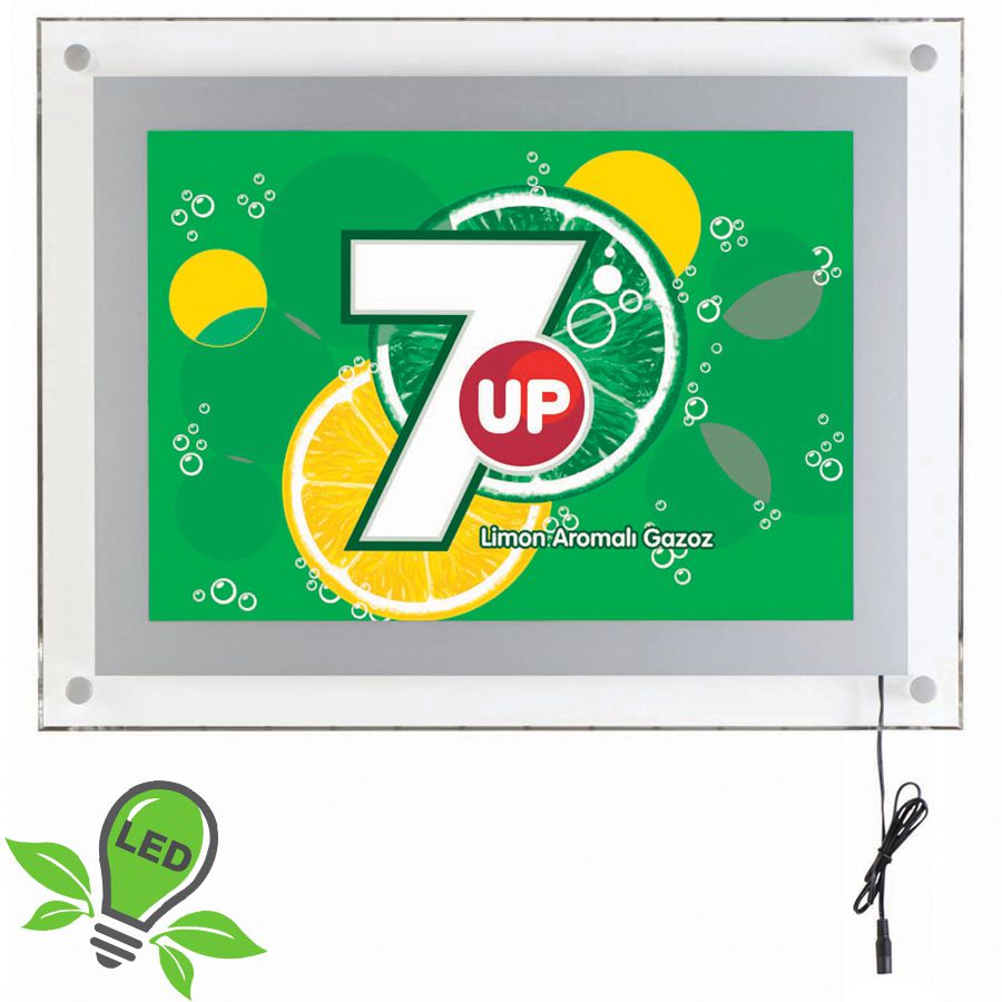Akrylový prosvětlený LED rámeček A1 - Šedý A-Z Reklama CZ