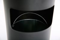 Kovový popelník s odpadkovým košem 30 l - Černý A-Z Reklama CZ