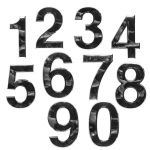 3D Chromované číslice - Domovní čísla na zeď či na dveře
