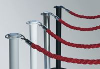 Bariera - sloupek pro lano - Q Rope Flat Top - Černý A-Z Reklama CZ
