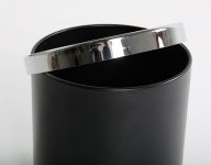 Kovový koš na odpadky otevřený jednostěnný, 8 l Černý A-Z Reklama CZ