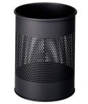 Kovový odpadkový koš kulatý DURABLE 15/P165 - Charcoal
