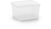 KIS Plastový úložný box C-Box Transparent CUBE, 27 L