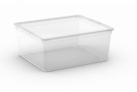 KIS Plastový úložný box C-Box Transparent M, 18 L