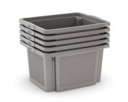 KIS Plastový úložný box - H Box S, šedý, 23 L