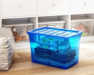 KIS Plastový úložný box Omnibox L Modrý 49,5 L