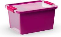 KIS Plastový úložný box s průhledy - Bi Box S - Fialový 11 L
