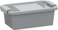 KIS Plastový úložný box s průhledy - Bi Box XS - Šedý 3 L