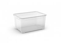 KIS Plastový úložný box - T Box L, Transparentní, 47 L
