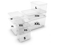 KIS Plastový úložný box - T Box L, Transparentní, 47 L