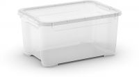 KIS Plastový úložný box - T Box XS, Transparentní, 14 L