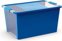 KIS Plastový úložný box s průhledy - Bi Box L - Modrý 40 L