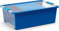KIS Plastový úložný box s průhledy - Bi Box M - Modrý 26 L