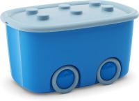 KIS úložný box na hračky - Funny box L Modrý, 46 L