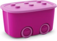 KIS úložný box na hračky - Funny box L světlé Fialový, 46 L