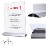 Elegantní menu stojánek se základnou A3 na výšku A-Z Reklama CZ