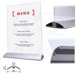 Elegantní menu stojánek se základnou A4 na šířku A-Z Reklama CZ