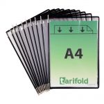 Kapsy Tarifold A4 - sada 10 ks - černé lemování kapsy