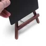 Dřevěný Mini stojánek s popisovací tabulkou - černý A-Z Reklama CZ