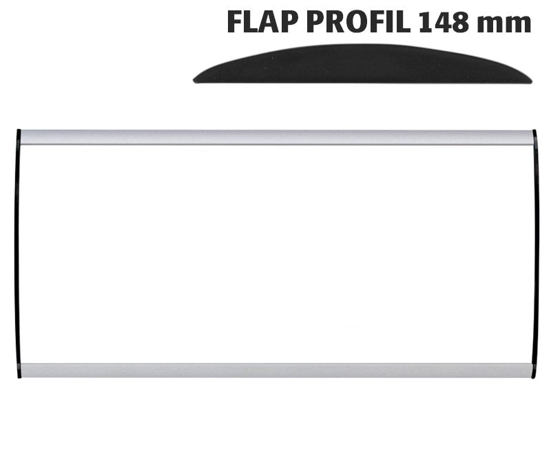 Orientační nástěnná tabulka 148x350 mm - Flap Profil A-Z Reklama CZ