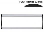 Orientační nástěnná tabulka 52x200 mm - Flap Profil
