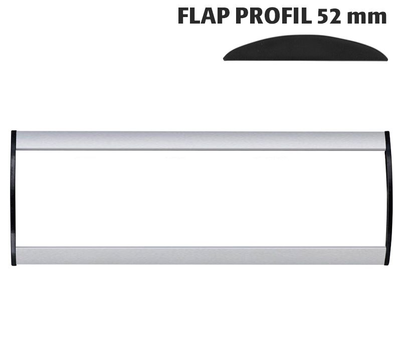 Orientační nástěnná tabulka 52x200 mm - Flap Profil A-Z Reklama CZ