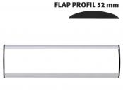 Orientační nástěnná tabulka 52x250 mm - Flap Profil
