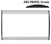 Orientační nástěnná tabulka 74x150 mm - Arc Profil