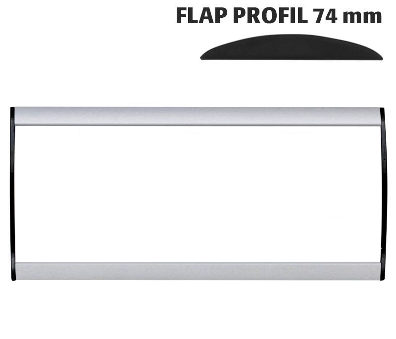 Orientační nástěnná tabulka 74x200 mm - Flap Profil A-Z Reklama CZ