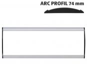 Orientační nástěnná tabulka 74x250 mm - Arc Profil