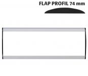 Orientační nástěnná tabulka 74x250 mm - Flap Profil