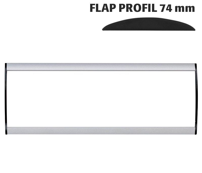 Orientační nástěnná tabulka 74x250 mm - Flap Profil A-Z Reklama CZ