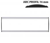 Orientační nástěnná tabulka 74x300 mm - Arc Profil