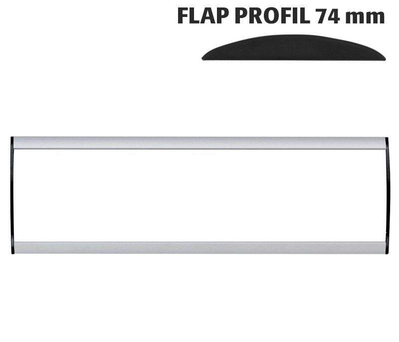 Orientační nástěnná tabulka 74x300 mm - Flap Profil A-Z Reklama CZ