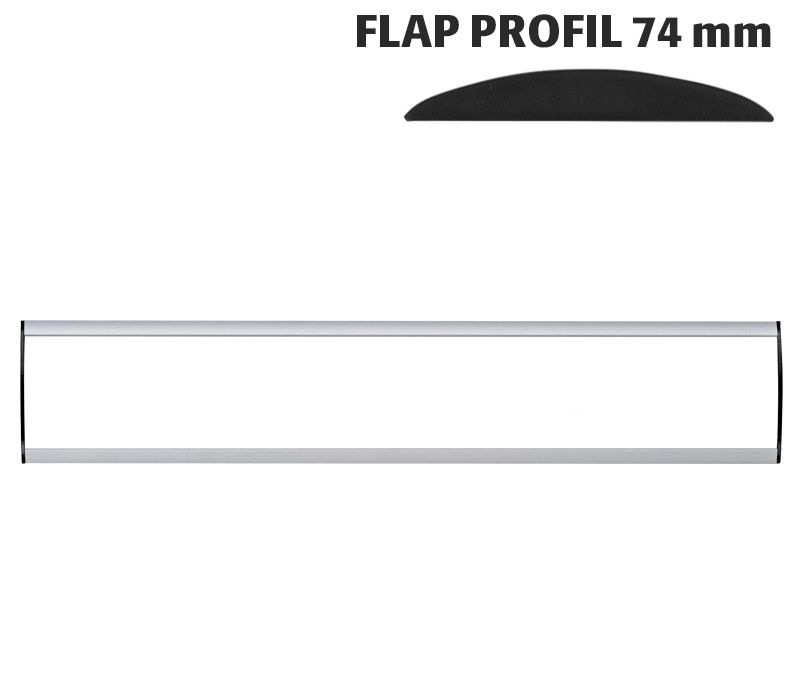 Orientační nástěnná tabulka 74x500 mm - Flap Profil A-Z Reklama CZ