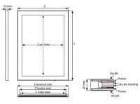 Tenký světelný rám Magneco Ledbox Double B2 - Stříbrný A-Z Reklama CZ