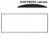 Orientační nástěnná tabulka 148x400 mm - Flap Profil