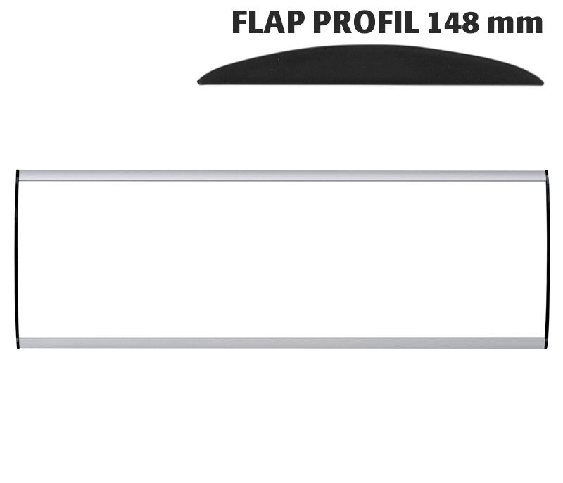 Orientační nástěnná tabulka 148x500 mm - Flap Profil A-Z Reklama CZ