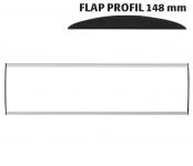 Orientační nástěnná tabulka 148x600 mm - Flap Profil