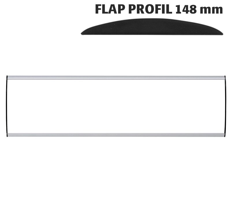 Orientační nástěnná tabulka 148x600 mm - Flap Profil A-Z Reklama CZ