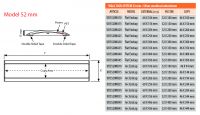 Orientační nástěnná tabulka 52x150 mm - Flap Profil A-Z Reklama CZ