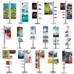 Stojan Freestand - 2x Slide-in rám na A2 a 3 kulaté poličky A-Z Reklama CZ