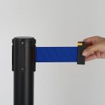 Bariéra černý sloupek s 2,9 m modrým páskem A-Z Reklama CZ