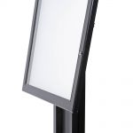 Černá světelná stojící vitrínka na restaurační menu 4xA4 A-Z Reklama CZ