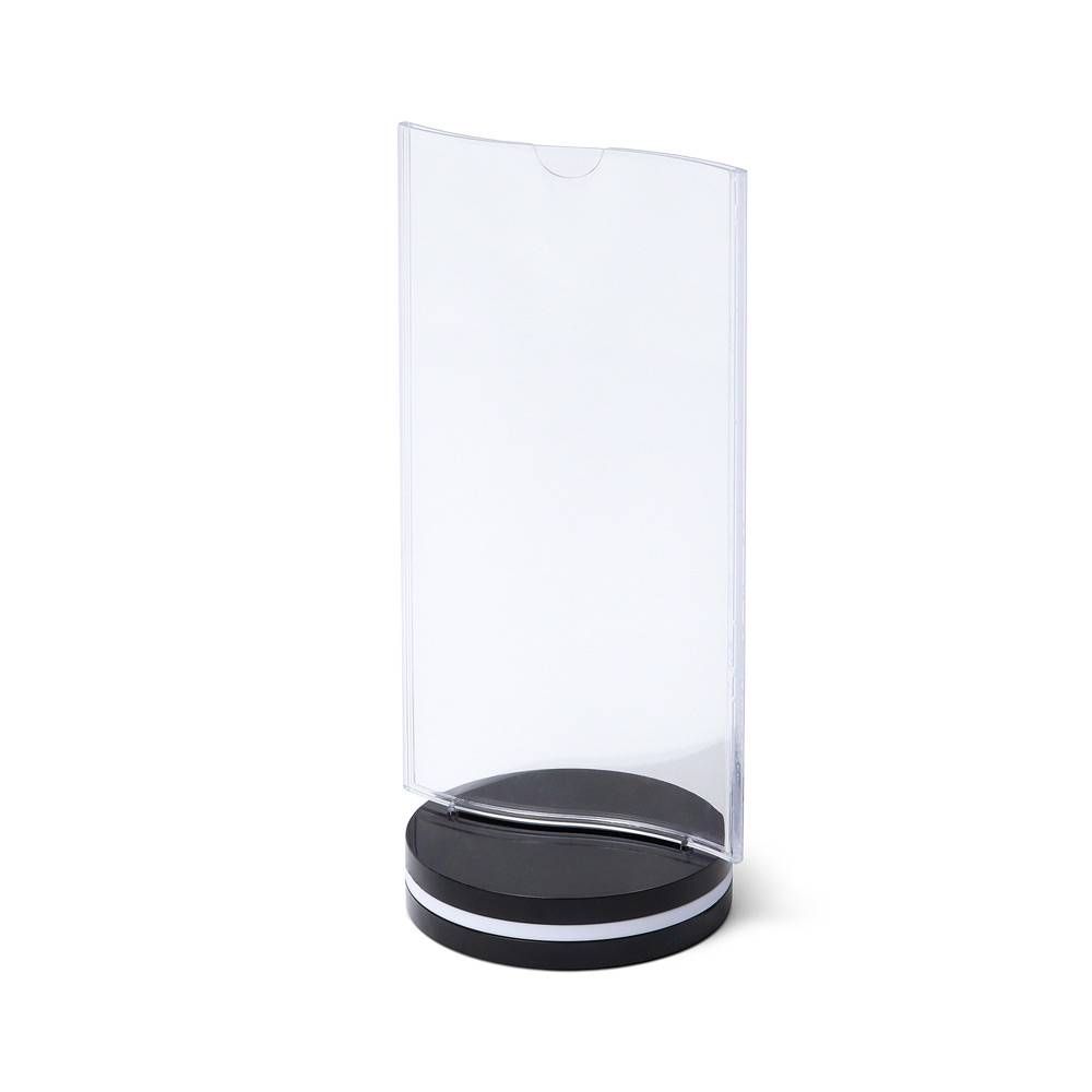 SCRITTO Plastový menu stojánek 10x20mm, prohnutý