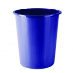 Plastový otevřený odpadkový koš, 14 litrů, modrý