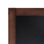 Křídová tabule s dřevěným rámem 70x90 cm, tmavě hnědá A-Z Reklama CZ