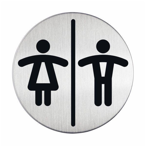 Piktogram pro označení toalet "Dámy/Páni", 83 mm DURABLE