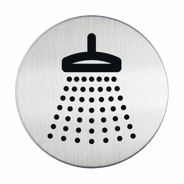 Piktogram pro označení toalet "Sprcha", 83 mm DURABLE