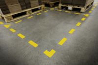 Podlahové značení Tvar “Kříž” - 150x150 mm - 10 ks DURABLE